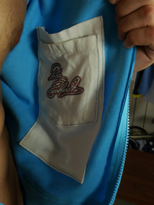 Hoodie Zippé Bleu Flash Back Taille L