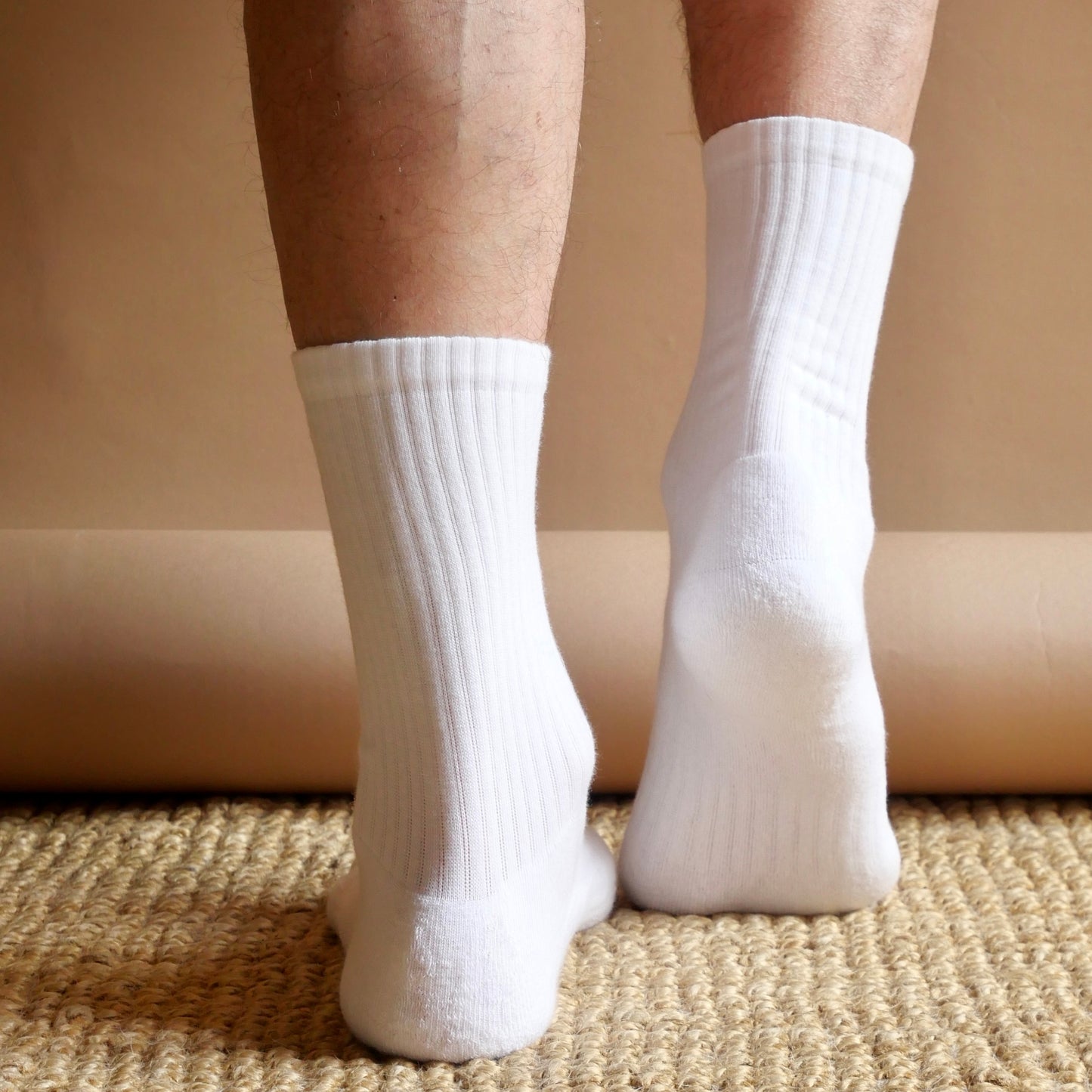 monsieurbarr chaussettes Blanches bio trèfle bleu brodé