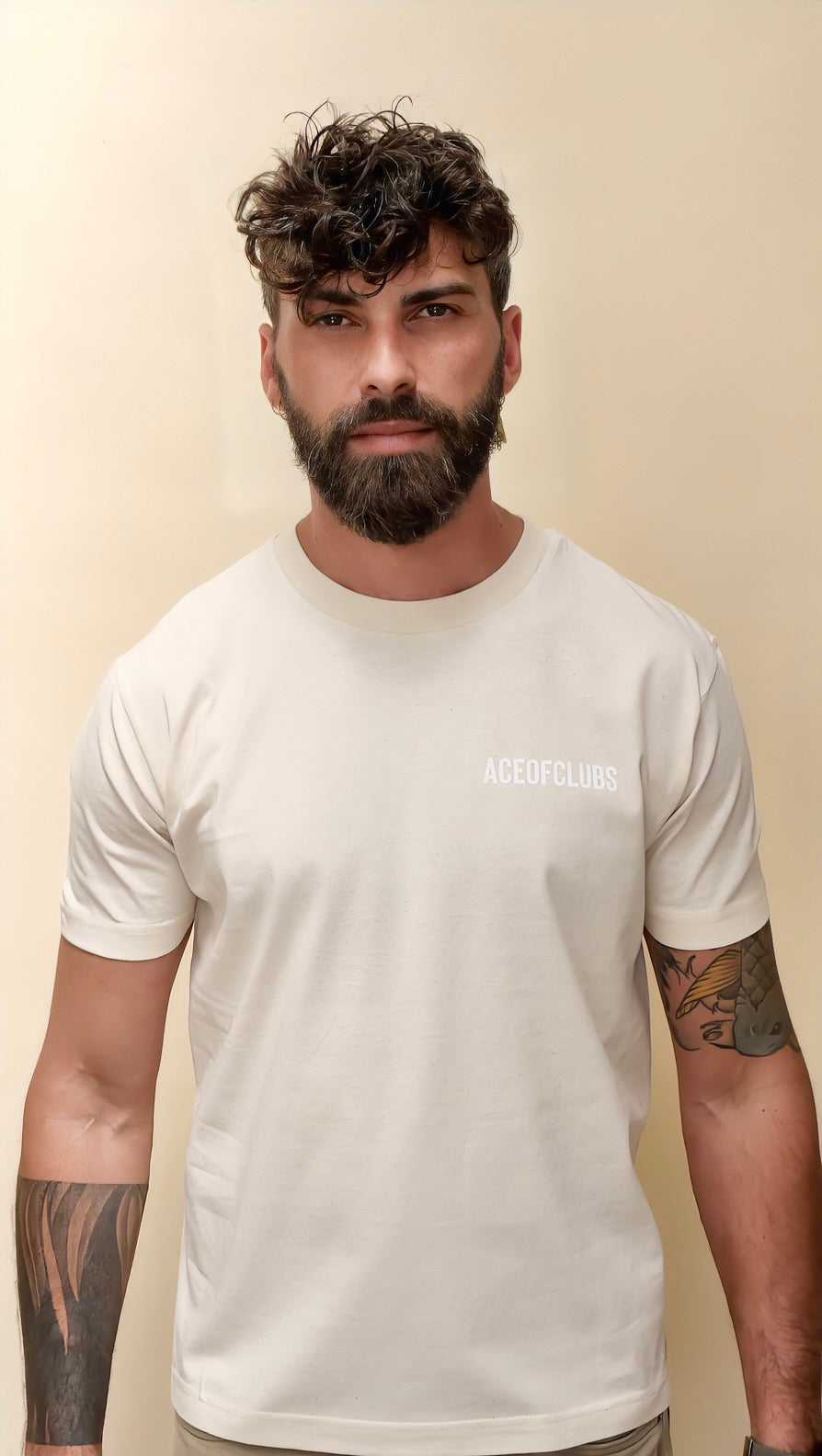 T-shirt ace of clubs couleur naturel monsieurbarr