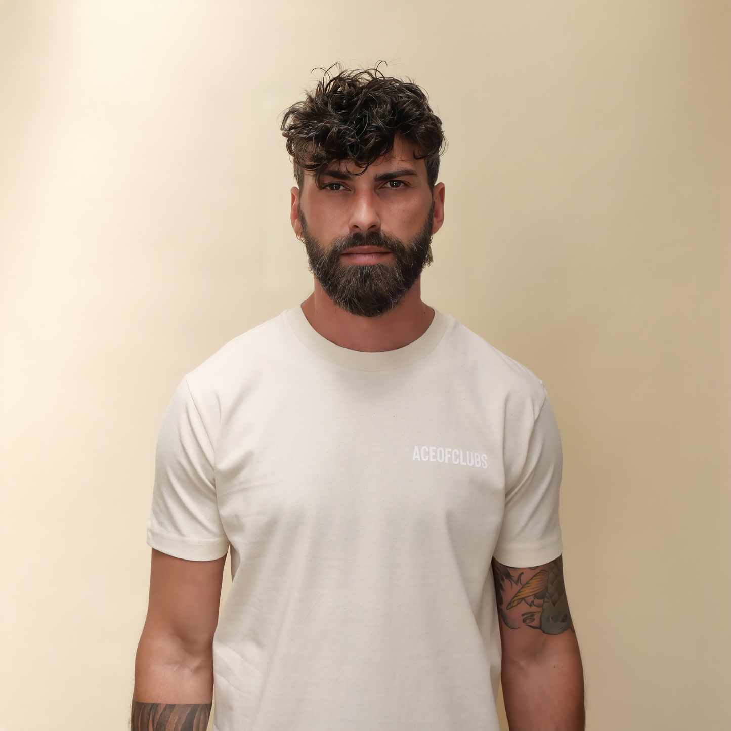 T-shirt ace of clubs couleur naturel monsieurbarr