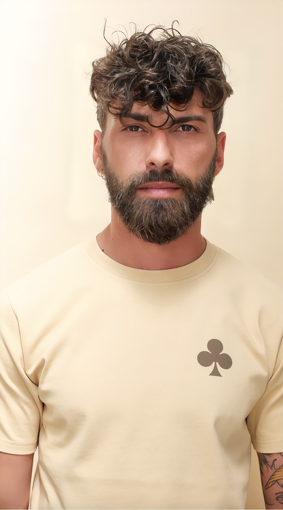 monsieurbarr t-shirt couleur désert kaki trèfle