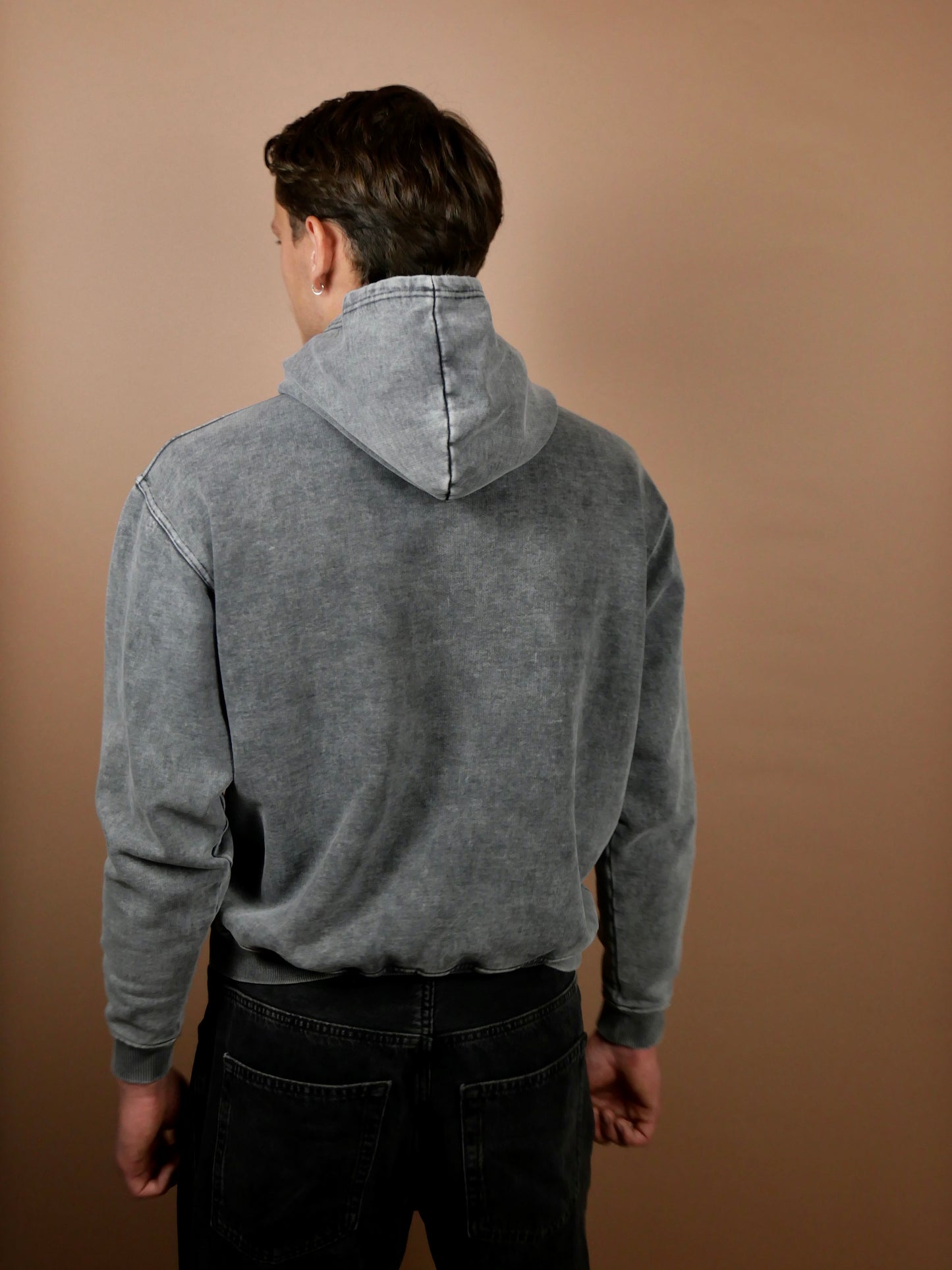 Hoodie marble monsieurbarr et son trèfle côté coeur