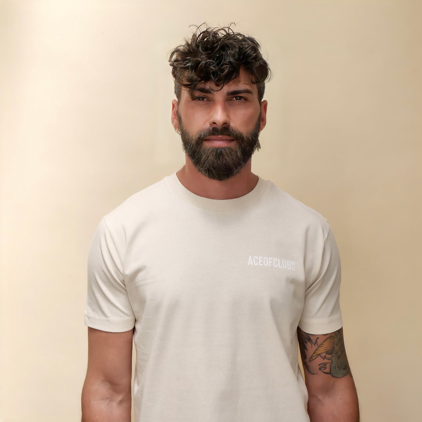 T-shirt ace of clubs couleur naturel monsieurbarr