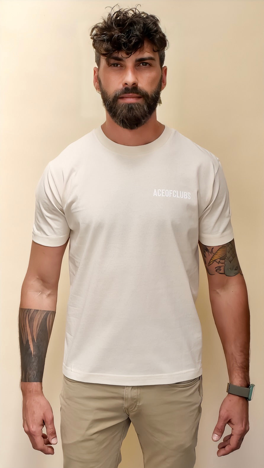 T-shirt ace of clubs couleur naturel monsieurbarr