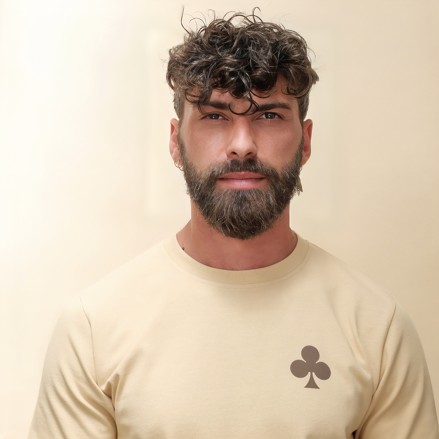 monsieurbarr t-shirt couleur désert kaki trèfle