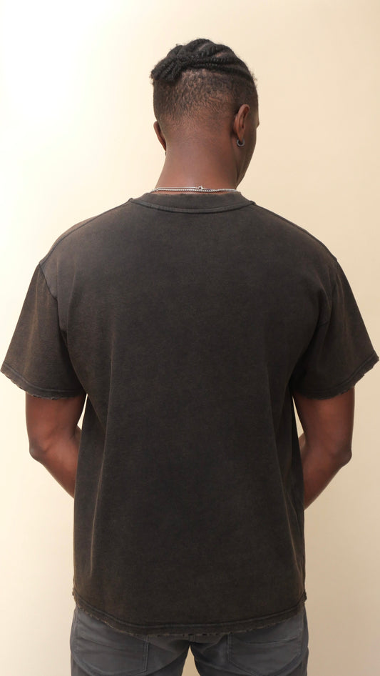 monsieurbarr t-shirt Destroy acid burn washed