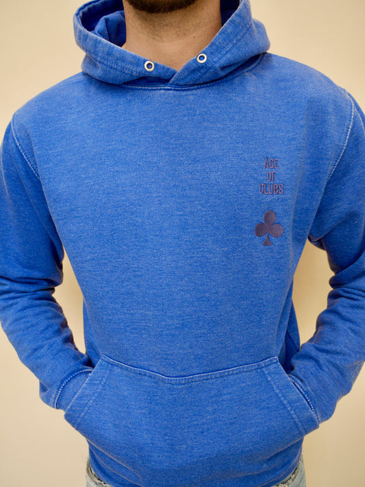 Hoodie Bleu Royal Délavé