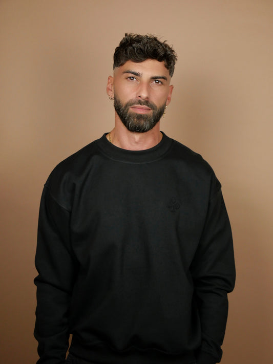 Sweatshirt Boxy Noir Intense