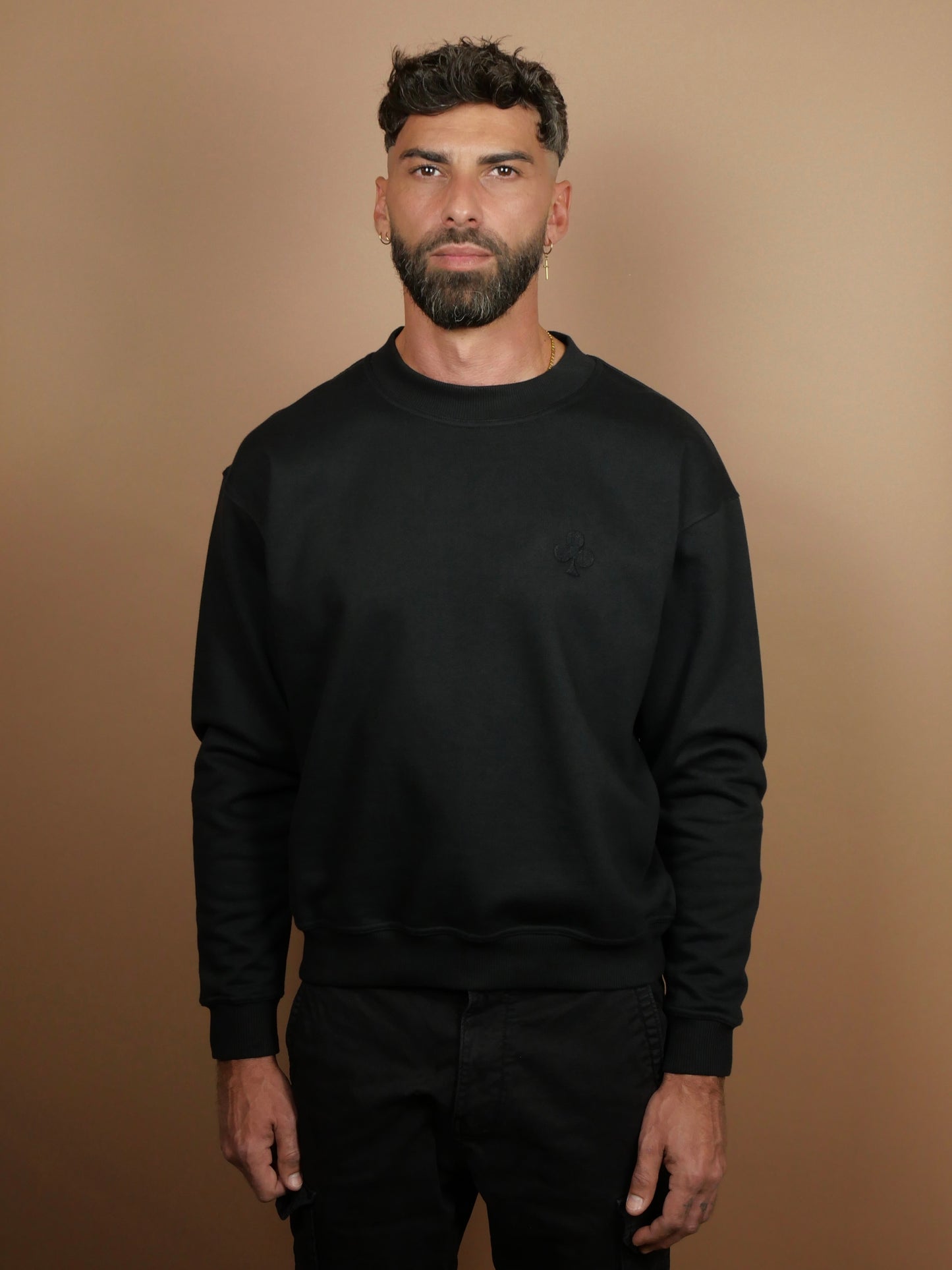 Sweatshirt Boxy Noir Intense