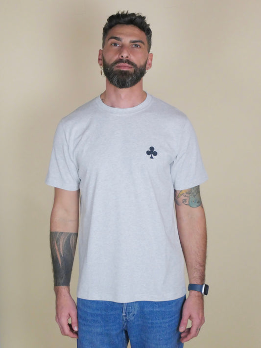 T-shirt Light Grey Trèfle Noir Mat