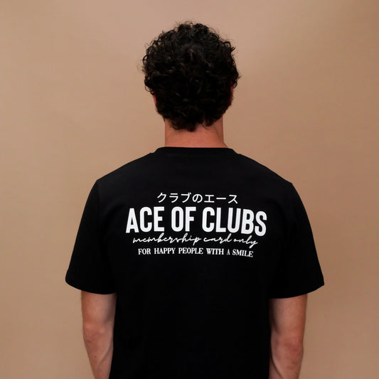 monsieurbarr t-shirt ace of clubs phosphorescent