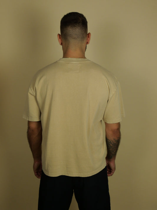 T-shirt Boxy Camel Trèfle Marron