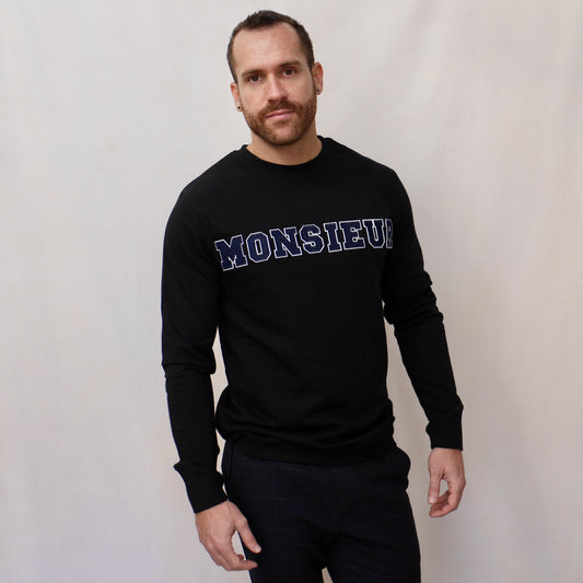 monsieurbarr sweat homme recyclé manches longues