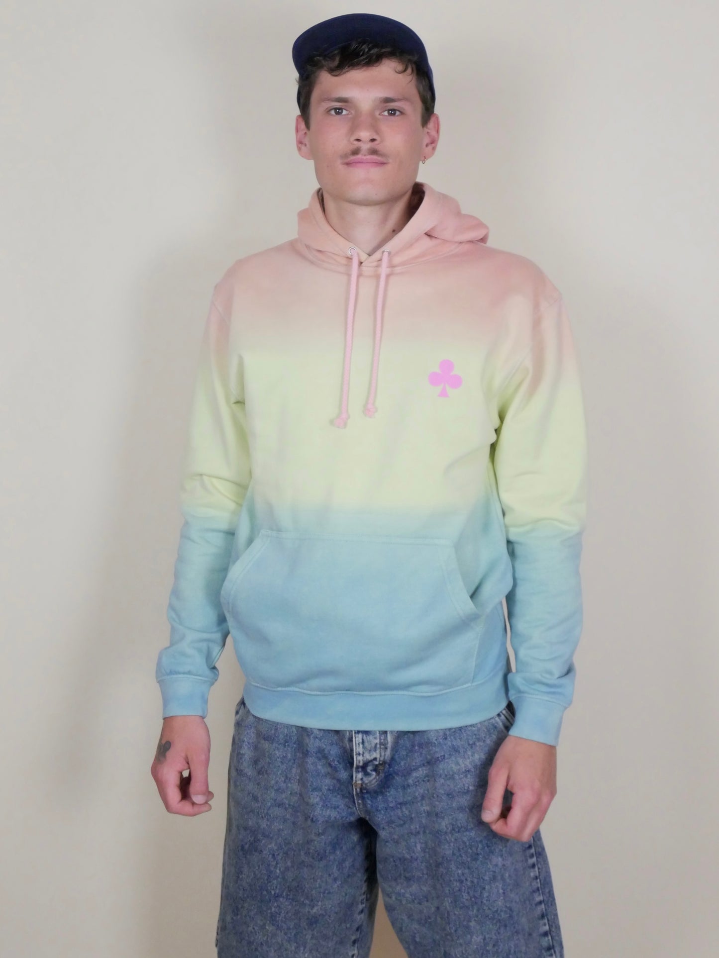 Sweat hoodie tie & dye “Sunset” coupe décontractée