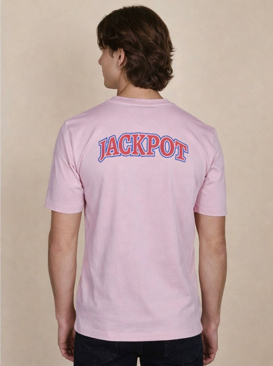 monsieurbarr t-shirt rose Jackpot dos en coton bio 