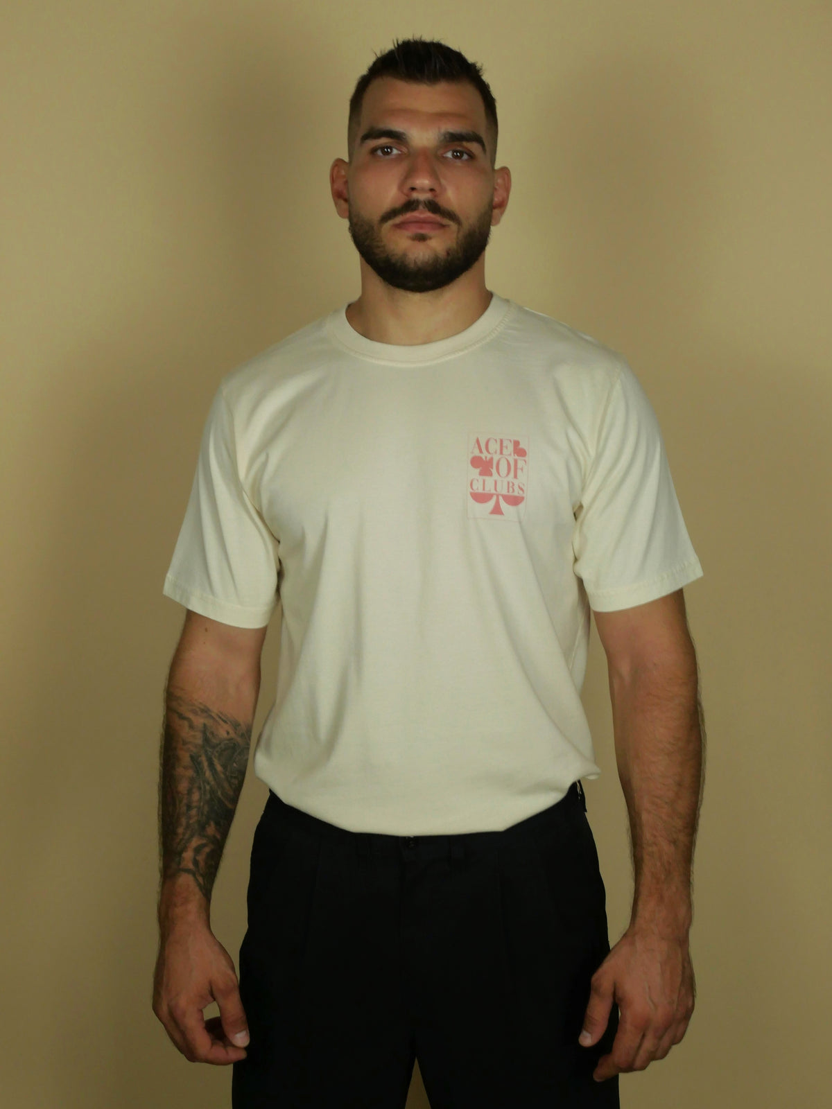 T-shirt Naturel Ace of Clubs