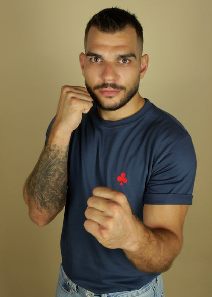 T-shirt Navy Trèfle Rouge