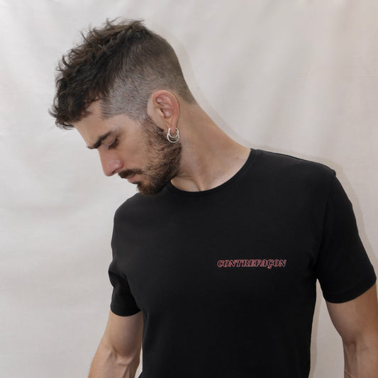 monsieurbarr t-shirt bio noir logo contrefaçon