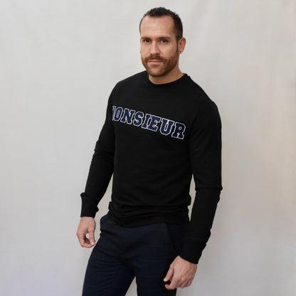 monsieurbarr sweat homme sexy recyclé manches longues 