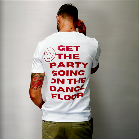 monsieurbarr t-shirt get the party on the dancefloor